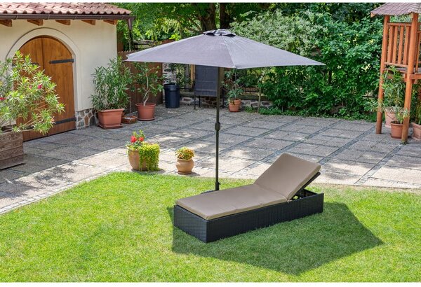 Černý slunečník bez podstavce Bonami Essentials Sun, ø 300 cm