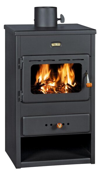 Krbová kamna Prity K1 9,5 kW A | Kompaktní krbová kamna grafitově černá