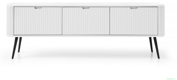 Televizní stolek LOTAS - bílý / černý