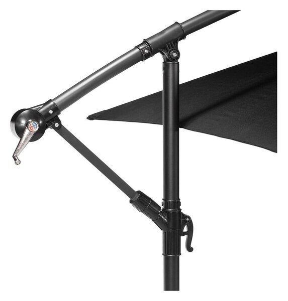 Černý slunečník ø 300 cm Happy Sun – Bonami Essentials