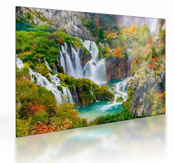 Skleněný obraz - Národní park Plitvická jezera (70x50 cm)