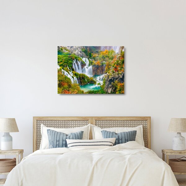 Skleněný obraz - Národní park Plitvická jezera (70x50 cm)