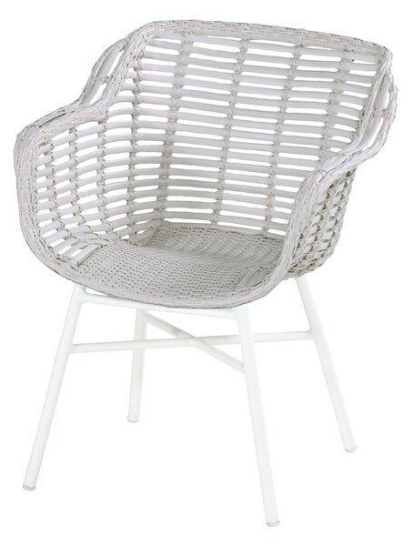 Bílá zahradní židle Hartman Cecilia