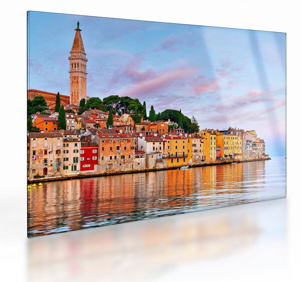 Skleněný obraz - Rovinj, Chorvatsko (70x50 cm)