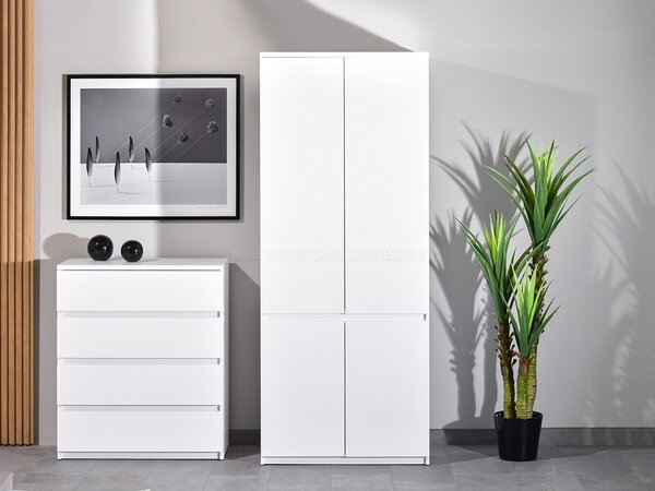 Šatní skříň Lehendakari LI01 (bílá). Akce -12%