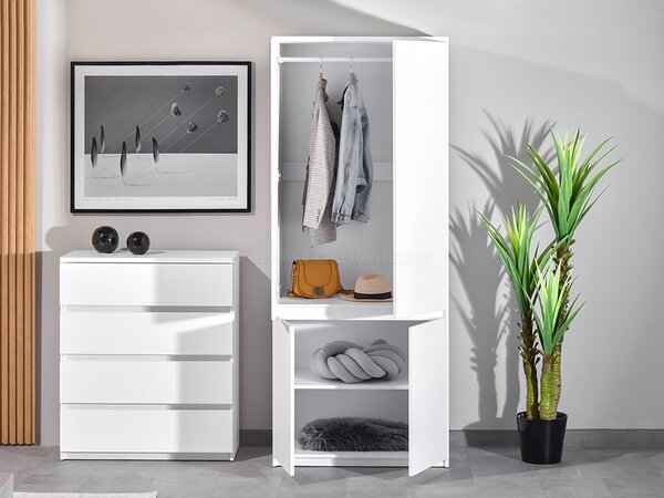 Šatní skříň Lehendakari LI01 (bílá). Akce -12%