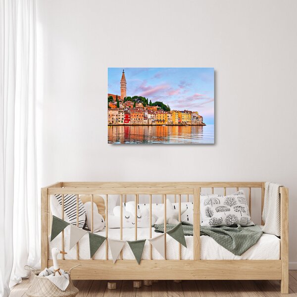 Skleněný obraz - Rovinj, Chorvatsko (70x50 cm)