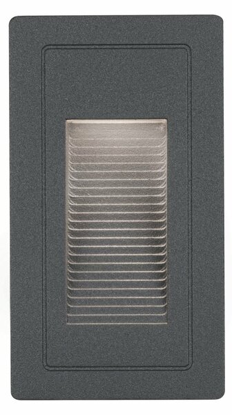 PAULMANN Venkovní vestavné svítidlo do zdi High LED černá IP44 4W 230V teplá bílá 105x60mm 943.82