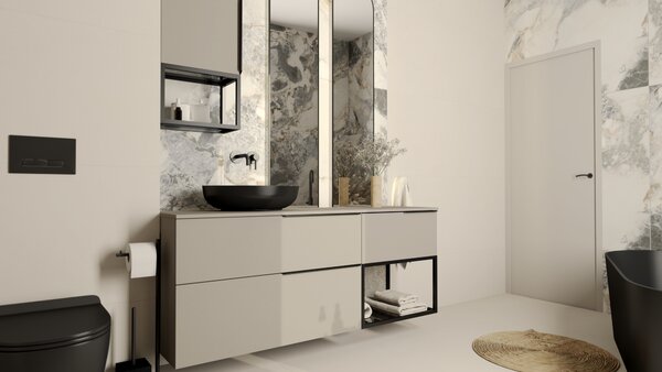 Elita Look skříňka 60x44.9x28.1 cm pod umyvadlo závěsná béžová RE010603027020