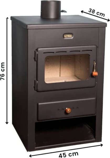 Kamna, kamna na dřevo Prity, model K1, výkon 9,5 kW, BIMSCHV 2