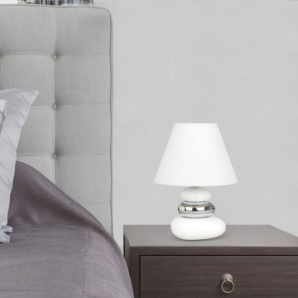 Rabalux Salem stolní lampa 1x40 W bílá 4949