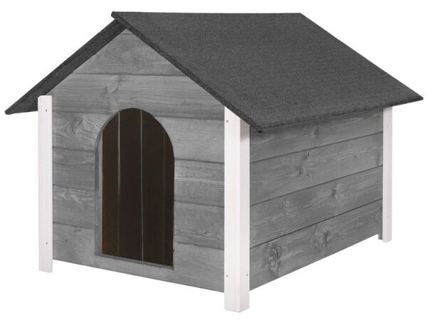 Zateplená bouda pro psa 116x72x81 cm SPRINGOS DH004 antracitová