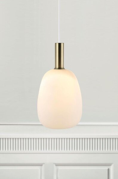 Nordlux Alton závěsné svítidlo 1x60 W bílá-zlatá 47303001