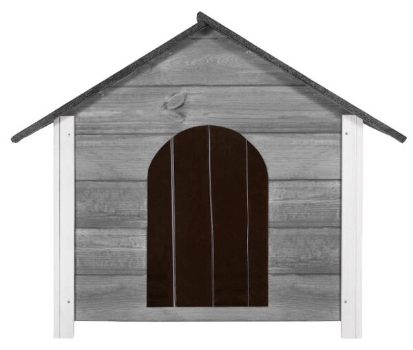 Zateplená bouda pro psa 116x72x81 cm SPRINGOS DH004 antracitová