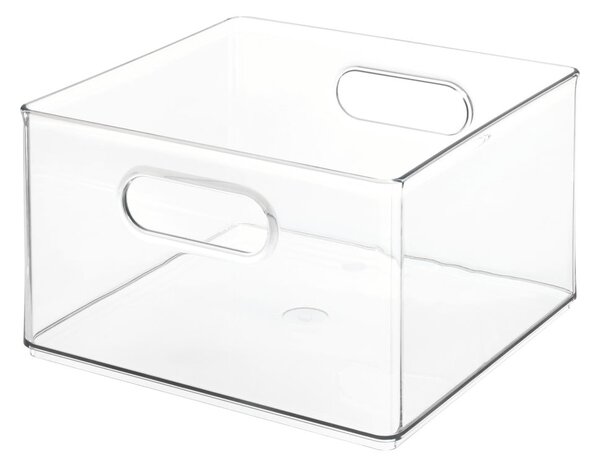 Transparentní úložný box iDesign The Home Edit, 25,4 x 25,3 cm