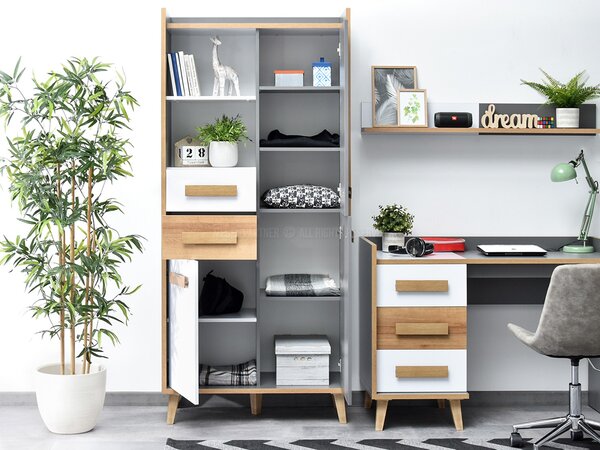 Obývací stěna Semivacias 01 (bílá). Akce -13%