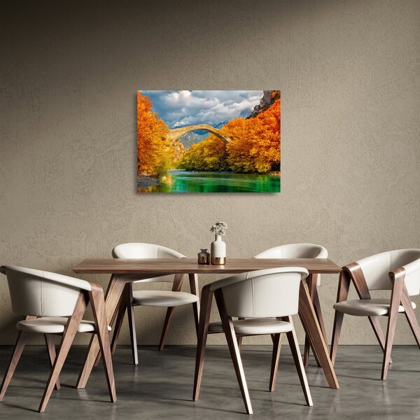 Skleněný obraz - Konitsa most (70x50 cm)