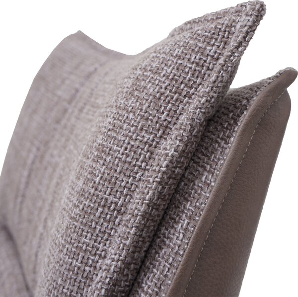 Jídelní židle HWC-N71, kuchyňská židle, otočná, látka/textil (420g/m²) Oeko-Tex béžová