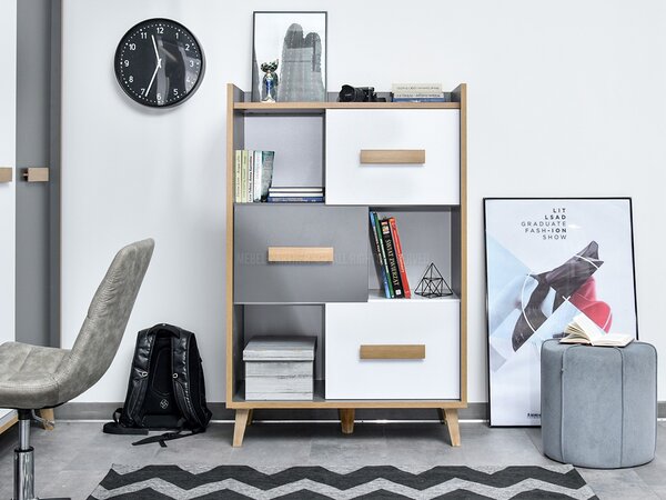 Obývací stěna Semivacias 01 (bílá). Akce -13%