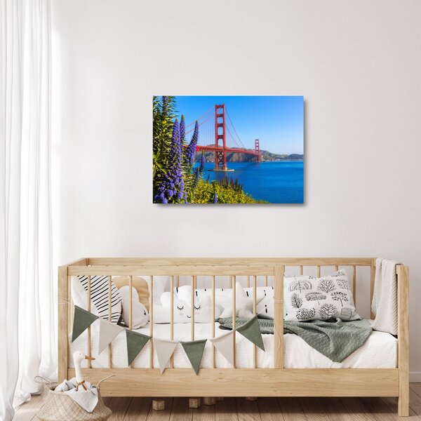 Skleněný obraz - Golden Gate Bridge, San Francisco (70x50 cm)