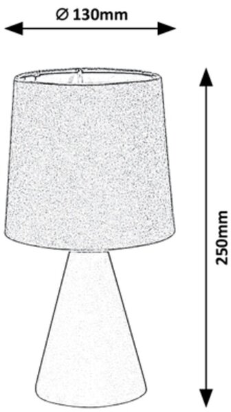 Rabalux Nalani stolní lampa 1x40 W modrá 2696