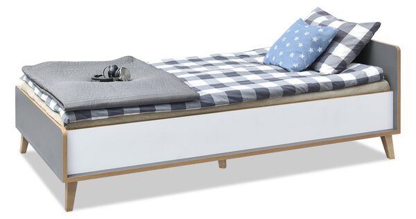 Jednolůžková postel Sobrepuso S10 (bílá) (s úložným prostorem)