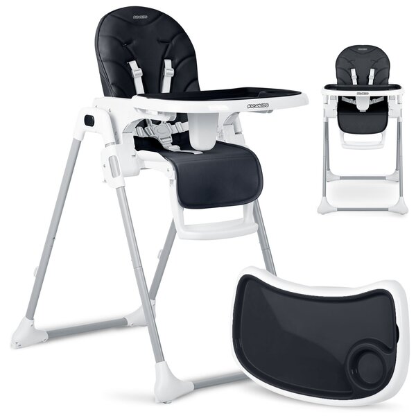 Ricokids 700603 Jídelní židlička se stolkem Tulo, černá