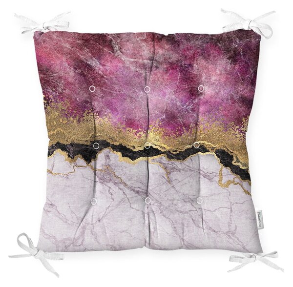 Podsedák na židli Minimalist Cushion Covers Pink Gold, 40 x 40 cm