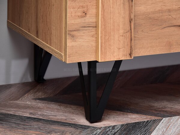 Komoda Suspendera SH05 (dub + černá). Akce -10%