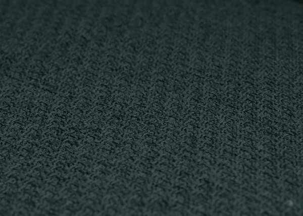 Sada 2 jídelních židlí HWC-O47, područky pro kuchyňské židle, otočné s automatickým vrácením, látka/textil (270g/m²) petrolejově zelená