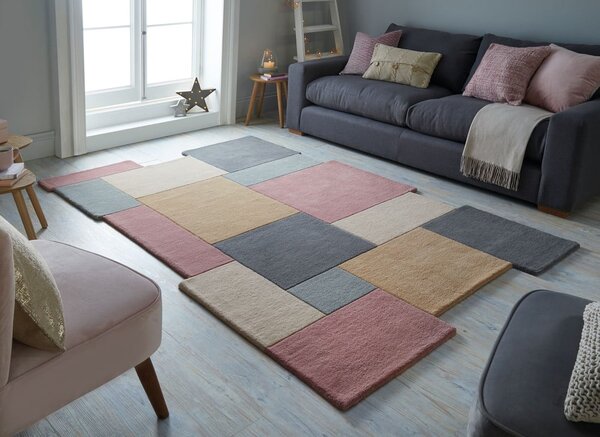 Vlněný koberec Flair Rugs Collage Earthy, 150 x 240 cm
