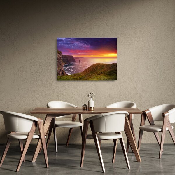 Skleněný obraz - Moherské útesy (70x50 cm)