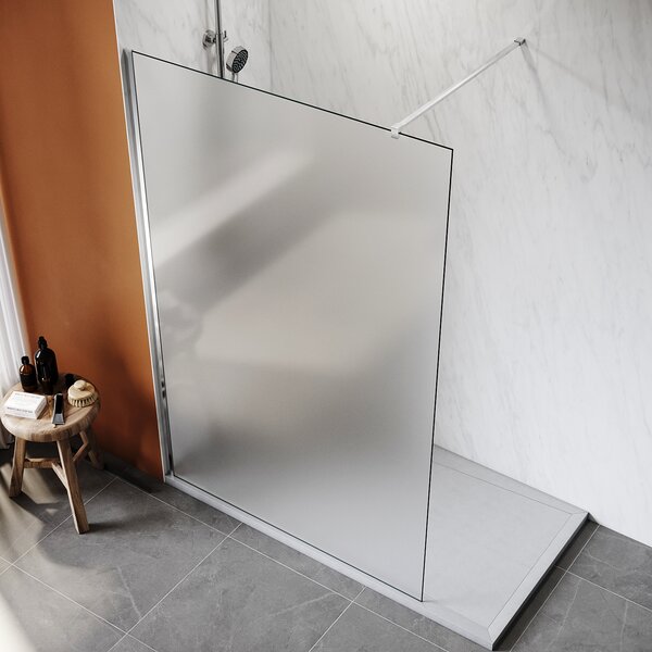 Sprchový kout SONNI 80x200 cm se stabilizátorem z 8 mm plně satinovaného skla včetně nanovrstvení