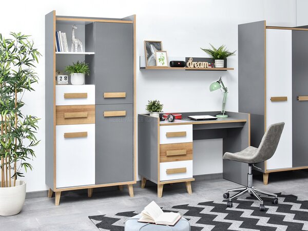 Obývací stěna Semivacias 01 (bílá). Akce -13%