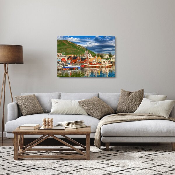 Skleněný obraz - Húsavík (70x50 cm)