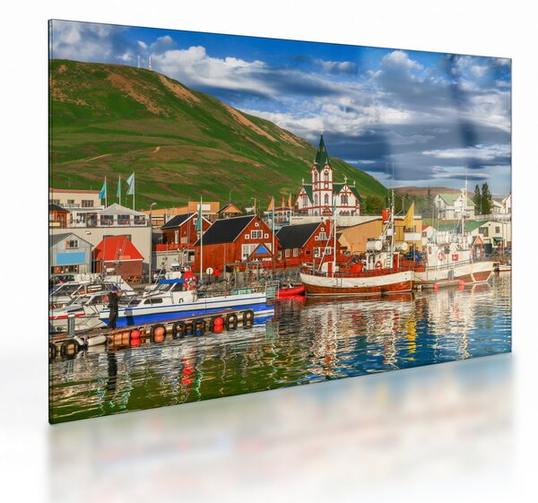 Skleněný obraz - Húsavík (70x50 cm)