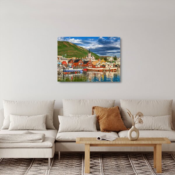Skleněný obraz - Húsavík (70x50 cm)