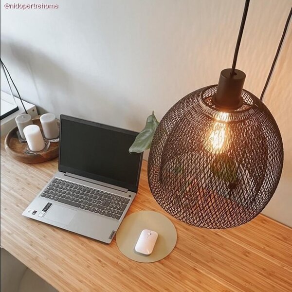 Creative cables Kovové klecové stínidlo Ghostbell XL pro objímku E27 Barva komponentu: Bílá