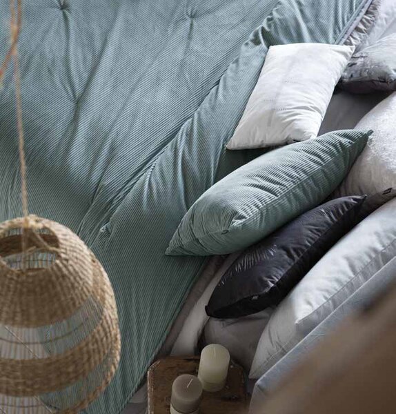 Textil Antilo Přehoz na postel Nilo Azul, nebesky modrý, sada se 2 povlaky na polštáře 70x50 cm Rozměr: 250x270 cm