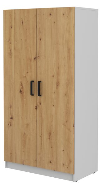 Šatní skříň Mantela 108 (světle šedá + dub artisan)
