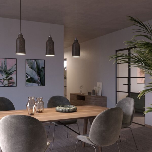 Creative cables Keramické stínidlo ve tvaru lahve z kolekcie Materia Barva komponentu: Rezavý efekt