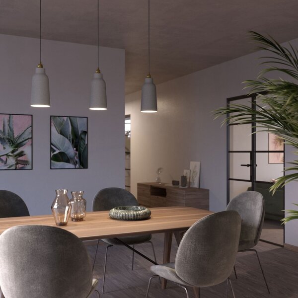 Creative cables Keramické stínidlo ve tvaru lahve z kolekcie Materia Barva komponentu: Rezavý efekt