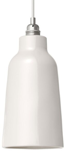 Creative cables Keramické stínidlo ve tvaru lahve z kolekcie Materia Barva komponentu: Bílá