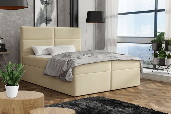 Elegantní postel 160x200 ZINA - béžová 4