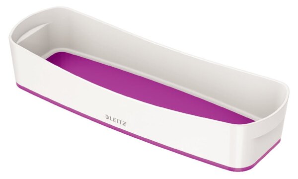 Bílo-fialový stolní organizér Leitz MyBox, délka 31 cm