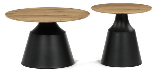 Set dvou konferenčních stolků CT-F4150 ART dub artisan / černý