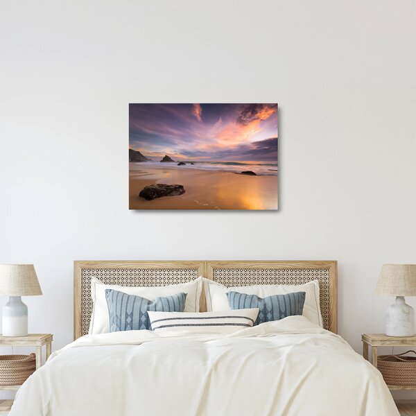 Skleněný obraz - Praia da Adraga (70x50 cm)