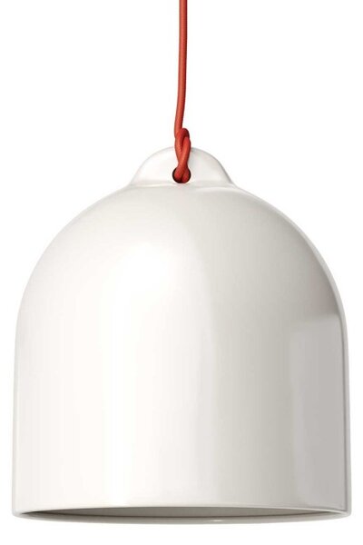 Creative cables Keramické stínidlo zvon M pro závěsné lampy Barva komponentu: Bílá