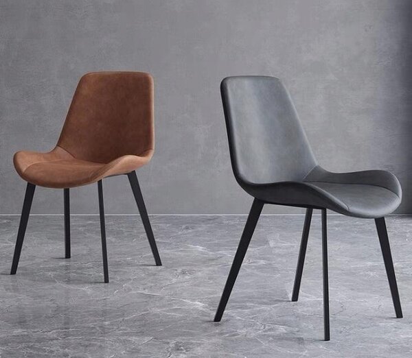 Ekspand | Velurová židle LR800 - černá - čalouněná, moderní design, pohodlná, industriální styl