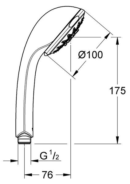 Grohe Relexa sprchová hlavice StarLight Chrome 28796000